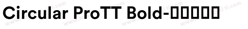 Circular ProTT Bold字体转换